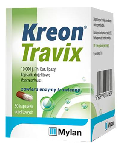 KREON TRAVIX, na wątrobę i trawienie, 50 kaps., cena, opinie, dawkowanie - Apteka internetowa Melissa