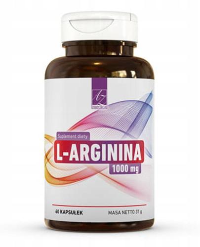  L-Arginina 1000 mg, 60 kaps., cena, opinie, właściwości  - Apteka internetowa Melissa  