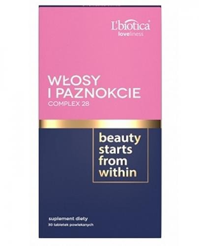 L' BIOTICA WŁOSY I PAZNOKCIE - 30 tabl. - Apteka internetowa Melissa