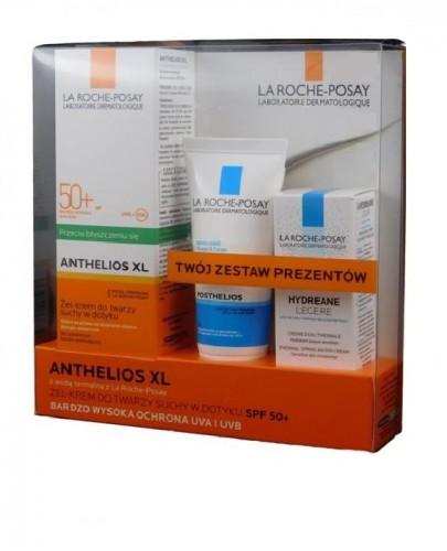 LA ROCHE-POSAY ANTHELIOS XL Żel-krem do twarzy przeciw błyszczeniu się matujący SPF50+ - 50 ml + Posthelios Żel po opalaniu 40 ml + Hydreane 15 ml GRATIS KOFRET - Apteka internetowa Melissa