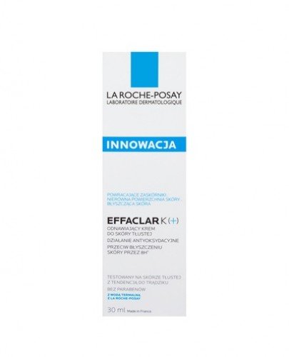 LA ROCHE-POSAY EFFACLAR K+ Odnawiający krem do skóry tłustej - 30 ml - Apteka internetowa Melissa