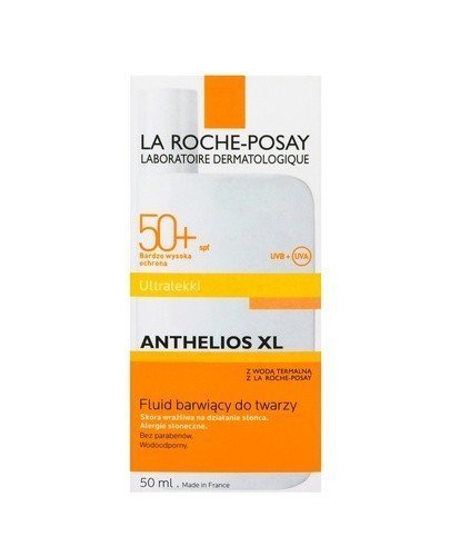 LA ROCHE-POSAY ANTHELIOS XL Ultralekki fluid barwiący do twarzy SPF50+ - 50 ml - Apteka internetowa Melissa