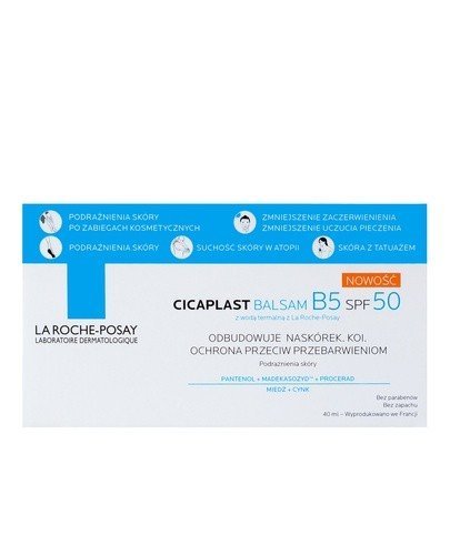 LA ROCHE-POSAY CICAPLAST BAUME B5 SPF 50 - 40 ml - Apteka internetowa Melissa