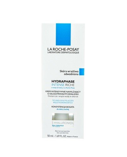 LA ROCHE-POSAY HYDRAPHASE INTENSE RICHE Krem intensywnie nawilżający o długotrwałym działaniu - 50 ml - Apteka internetowa Melissa