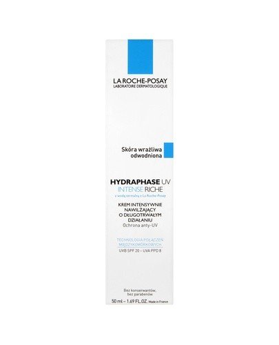 LA ROCHE-POSAY HYDRAPHASE INTENSE UV RICHE Krem intensywnie nawilżający z ochroną SPF20 - 50 ml - Apteka internetowa Melissa