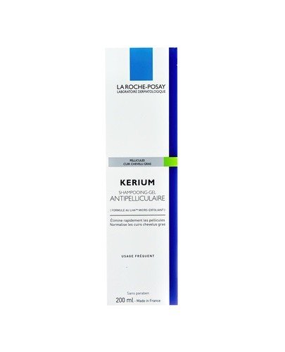 LA ROCHE-POSAY KERIUM Szampon przeciwłupieżowy na łupież tłusty - 200 ml - Apteka internetowa Melissa