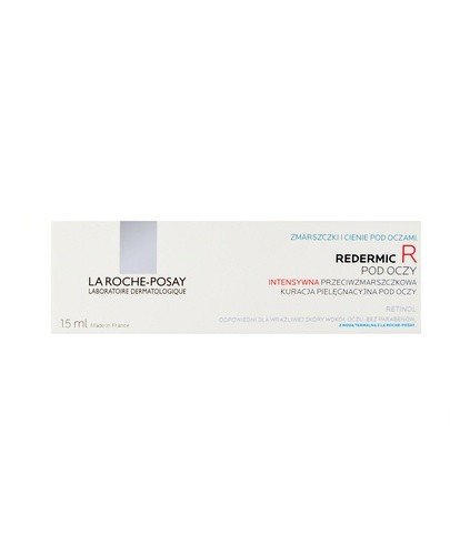 LA ROCHE-POSAY REDERMIC R Intensywna przeciwzmarszczkowa kuracja pielęgnacyjna pod oczy - 15 ml - Apteka internetowa Melissa