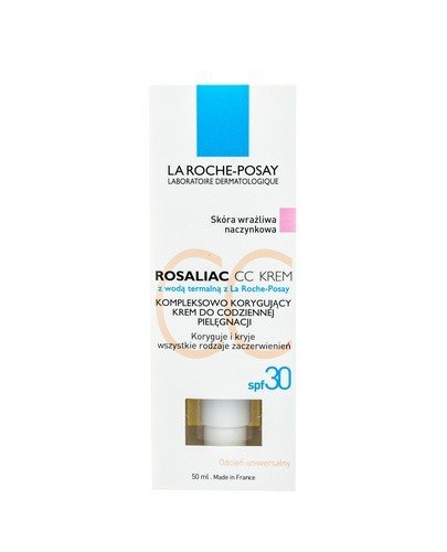 LA ROCHE-POSAY ROSALIAC CC Kompleksowo korygujący krem do codziennej pielęgnacji SPF30 - 50 ml - Apteka internetowa Melissa