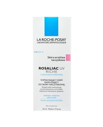 LA ROCHE-POSAY ROSALIAC UV RICHE Wzmacniający krem nawilżający ochrona SPF 15 - 40 ml - Apteka internetowa Melissa