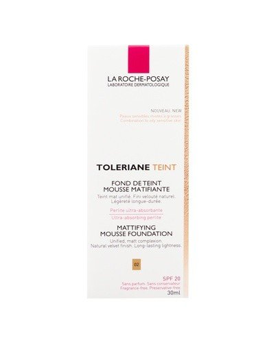 LA ROCHE-POSAY TOLERIANE TEINT 02 Matujący podkład w musie - 30 ml - Apteka internetowa Melissa