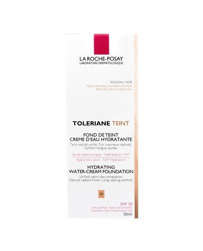 LA ROCHE-POSAY TOLERIANE TEINT CREME Nawilżający podkład w kremie odcień 03 - 30 ml - Apteka internetowa Melissa