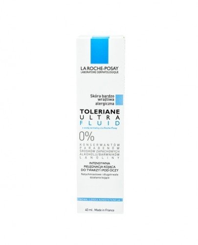LA ROCHE-POSAY TOLERIANE ULTRA FLUID Intensywna pielęgnacja kojąca do twarzy i pod oczy - 40 ml - Apteka internetowa Melissa