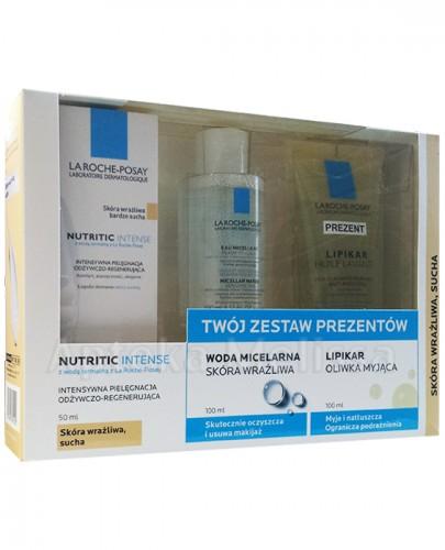 LA ROCHE NUTRITIC INTENSE Krem do cery suchej - 50 ml + Woda micelarna z wodą termalną - 100 ml + Oliwka myjąca 2w1 - 100 ml - Apteka internetowa Melissa