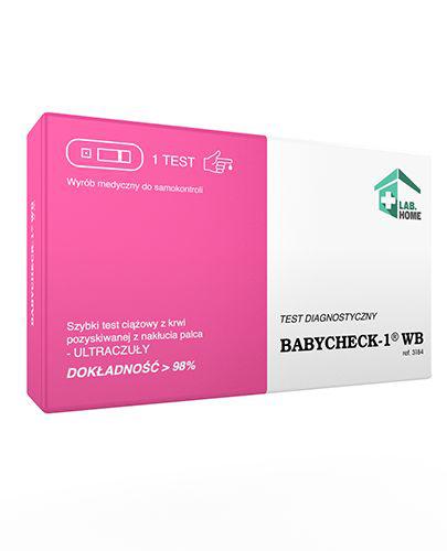  Lab.Home Babycheck-1 WB  Szybki test ciążowy z krwi - 1 szt. - cena, opinie, właściwości - Apteka internetowa Melissa  