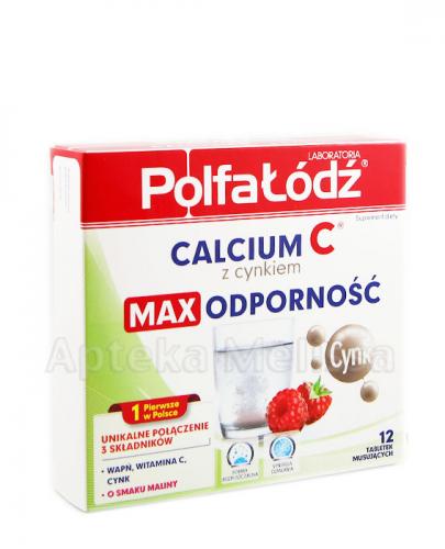  LABORATORIA POLFA ŁÓDŹ Calcium C z cynkiem Max Odporność - 12 tabl. mus. - Apteka internetowa Melissa  