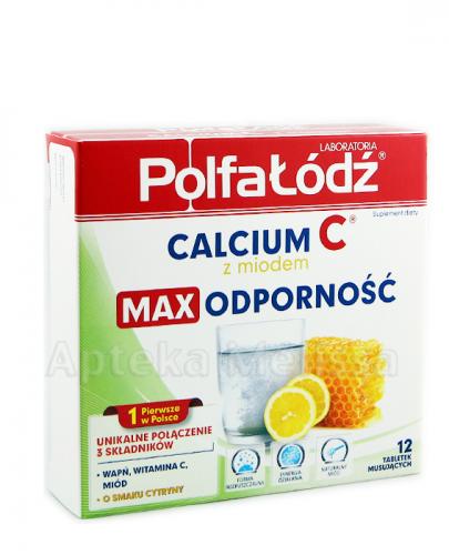  LABORATORIA POLFA ŁÓDŹ Calcium C z miodem Max Odporność- 12 tabl. mus. - Apteka internetowa Melissa  