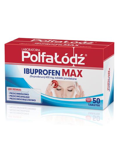  LABORATORIA POLFA ŁÓDŹ Ibuprofen Max, 50 tabletek - Apteka internetowa Melissa  