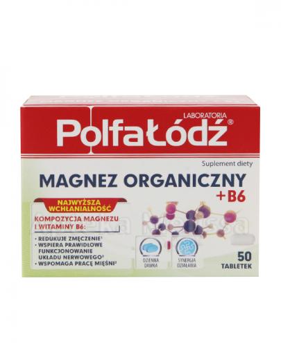 LABORATORIA POLFA ŁÓDŹ Magnez organiczny + B6 - 50 tabl. - Apteka internetowa Melissa