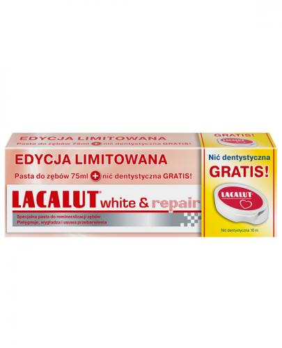 LACALUT WHITE&REPAIR Pasta do zębów + nić dentystyczna - 1 zestaw - Apteka internetowa Melissa