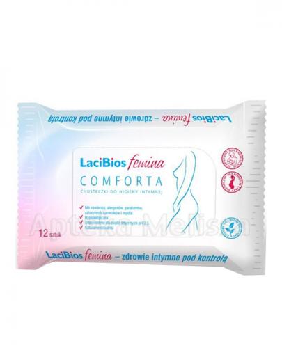 LACIBIOS FEMINA COMFORTA Chusteczki do higieny intymnej - 12 szt. - Apteka internetowa Melissa