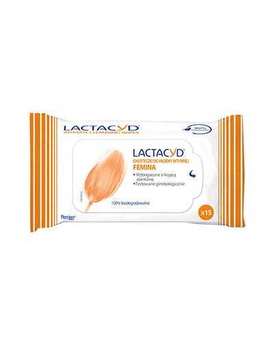 LACTACYD FEMINA Chusteczki do higieny intymnej - 15 szt. - Apteka internetowa Melissa