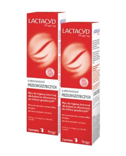  LACTACYD® Pharma płyn do higieny intymnej o właściwościach PRZECIWGRZYBICZYCH, 2 x 250 ml - Apteka internetowa Melissa  