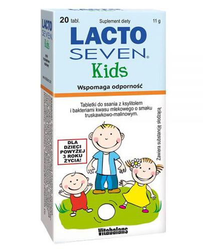 LACTOSEVEN KIDS Tabletki do ssania o smaku truskawkowo-malinowym - 20 tabl. - Apteka internetowa Melissa