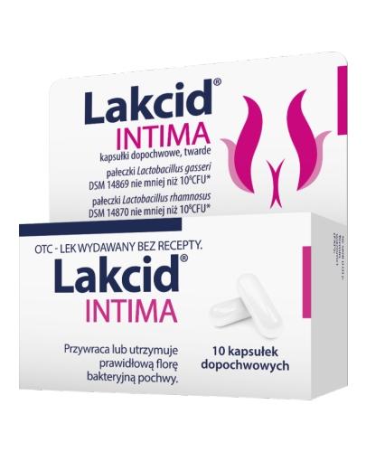 Lakcid Intima, kapsułki dopochwowe, 10 sztuk