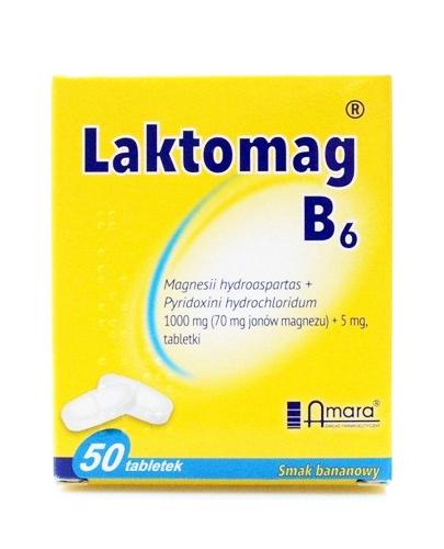 LAKTOMAG B6 - 50 tabl. Lek uzupełniający poziom magnezu i witaminy B6. - Apteka internetowa Melissa