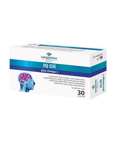  Langsteiner IQ Oil Plus Omega 3 - 30 kaps., cena, opinie, stosowanie - Apteka internetowa Melissa  