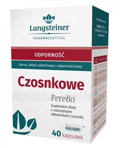 LANGSTEINER Perełki czosnkowe - 40 kaps. - Apteka internetowa Melissa