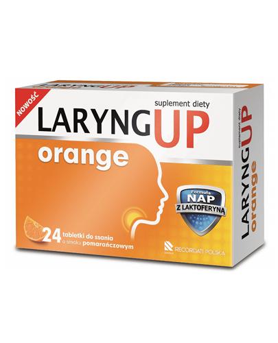  Laryng Up Tabletki do ssania o smaku pomarańczowym - 24 tabl. Na odporność - cena, opinie, właściwości  - Apteka internetowa Melissa  