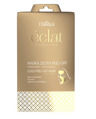  L'BIOTICA ECLAT Maska złota peel-off upiększająco - wygładzająca, 1 sztuka - Apteka internetowa Melissa  