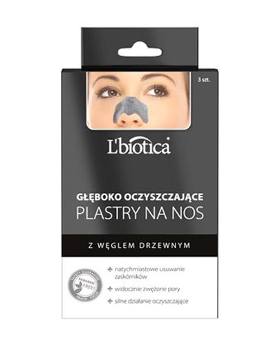  L'BIOTICA Głęboko oczyszczające plastry na nos z węglem drzewnym - 3 szt - cena, opinie, stosowanie - Apteka internetowa Melissa  
