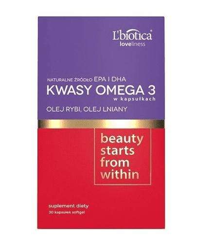  L'biotica Loveliness Kwasy omega 3, 30 kapsułek - Apteka internetowa Melissa  