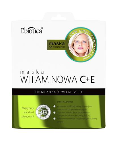 LBIOTICA Maska witaminowa C+E na tkaninie - 23 ml - Apteka internetowa Melissa