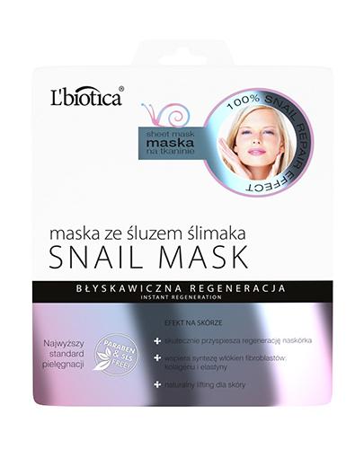  LBIOTICA SNAIL MASK Maska ze śluzem ślimaka - 23 ml - Apteka internetowa Melissa  