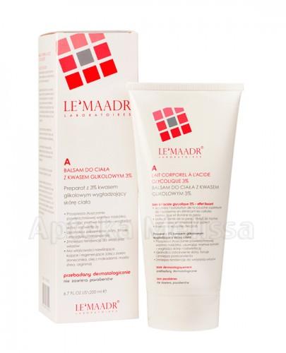 LE'MAADR A Balsam do ciała z kwasem glikolowym 3% - 200 ml (Lemaadr) - Apteka internetowa Melissa