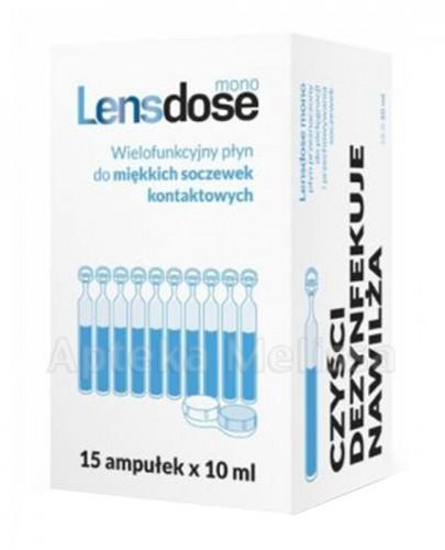 LENSDOSE MONO Wielofunkcyjny płyn do miękkich soczewek kontaktowych - 15 amp. x 10 ml - Apteka internetowa Melissa