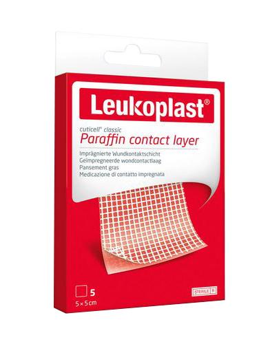  Leukoplast® Cuticell® Paraffin, opatrunek impregnowany parafiną, 5 x 5 cm, 5 sztuk  - Apteka internetowa Melissa  
