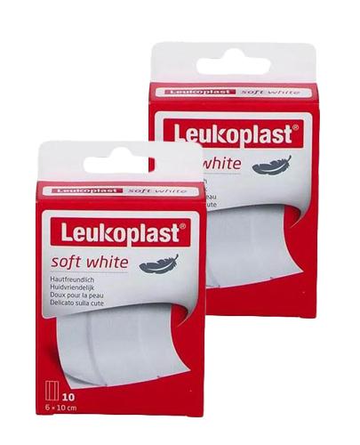  Leukoplast Soft White Plastry 6 x 10 cm - 2 x 10 szt. - cena, opinie, właściwości - Apteka internetowa Melissa  