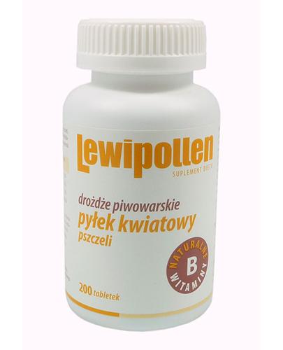 LEWIPOLLEN Drożdże piwowarskie z pyłkiem kwiatowym - 200 tabl. - Apteka internetowa Melissa