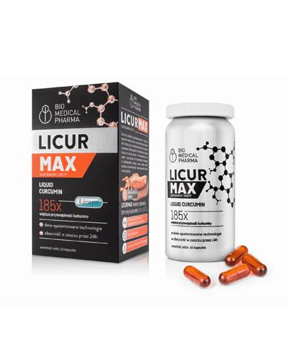 Licur Max, płynna kurkumina w kapsułkach, 60 sztuk