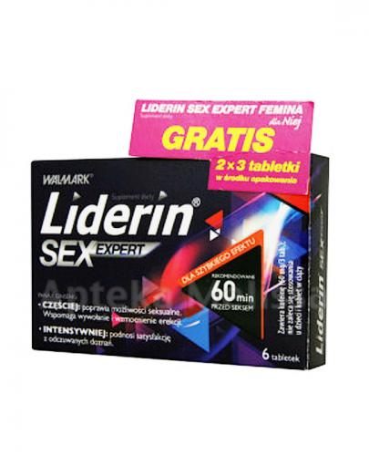  LIDERIN SEX EXPERT - 6 tabl. + LIDERIN SEX EXPERT FEMINA - 6 tabl. - Apteka internetowa Melissa  