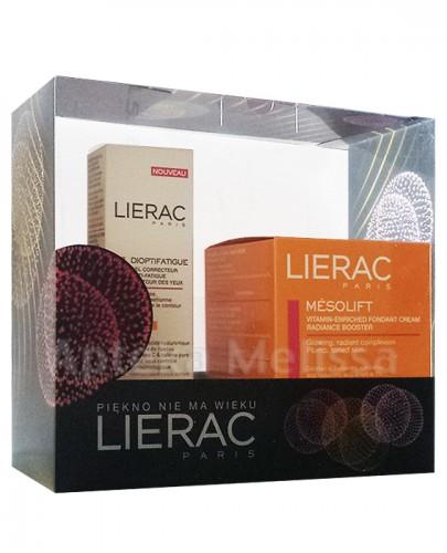LIERAC MESOLIFT CREME Rozświetlający krem redukujący zmęczenie skóry - 50 ml + DIOPTIFATIGUE Energetyzujący żel pod oczy - 10 ml - Apteka internetowa Melissa
