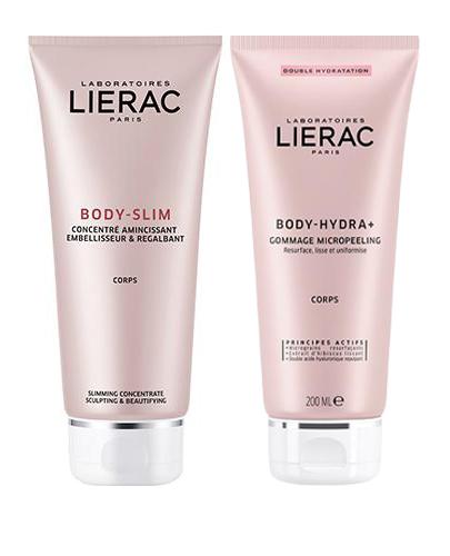 Lierac Body-Slim Koncentrat wyszczuplający Modelowanie & Upiększenie, 200 ml + LIERAC BODY-HYDRA+ Mikropeeling, 200 ml - Apteka internetowa Melissa
