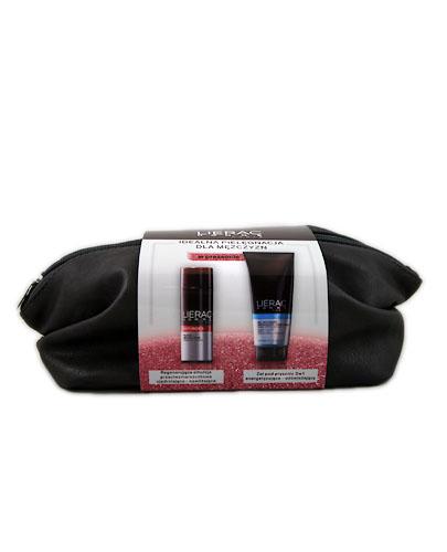 LIERAC HOMME ZESTAW Regenerująca emulsja przeciwzmarszczkowa dla mężczyzn + Żel pod prysznic 3w1 - 50 ml + 200 ml - Drogeria Melissa