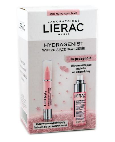  LIERAC HYDRAGENIST ZESTAW Balsam do ust z efektem różowego błysku + Ultranawilżająca mgiełka - 3 g + 30 ml - Apteka internetowa Melissa  