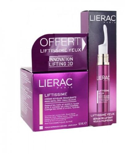 LIERAC LIFTISSIME Jedwabisty krem remodelujący do skóry normalnej i suchej - 50 ml + LIFTISSIME YEUX Serum reliftingujące oczy i powieki - 15 ml - Apteka internetowa Melissa