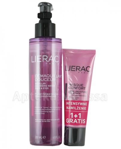 LIERAC MASQUE CONFORT Maska nawilżająca - 50 ml + LIERAC DEMAQUILLANT DOUCEUR Płyn micelarny - 200 ml - Apteka internetowa Melissa